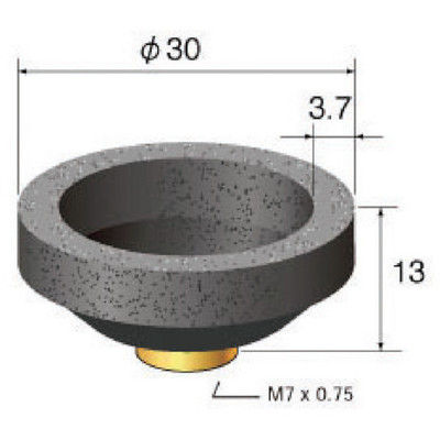 ナカニシ 精密ペンシル型エアーグラインダ インパルス用 先端工具 (1Pk(箱)u003d12個入) 64836 1パック(12個)（直送品）