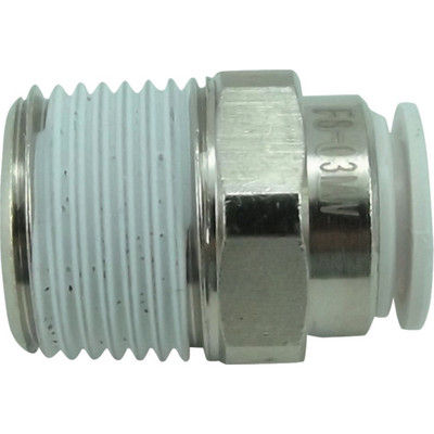 千代田通商 チヨダ ファイブメイルコネクタ W(白)8mm・R3/8 F8-03MW 1個 158-4626（直送品）