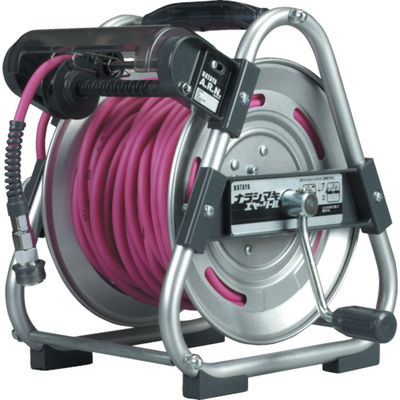 畑屋製作所 ハタヤ ナラシマキエヤーリール 20m 内径φ8.5 ソフトポリウレタンホース UDN-203 1台(1個) 310-8911（直送品）