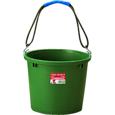 リス興業 リス ウルトラバケツ ロープ付き 14L UT-B-R 1個 254-9166（直送品）