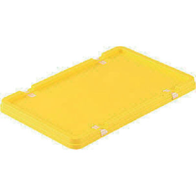 三甲 サンコー ボックス型コンテナー 702102 サンボックス#19フタロック付 イエロー SK-19-F-YE 1枚(1個)（直送品）