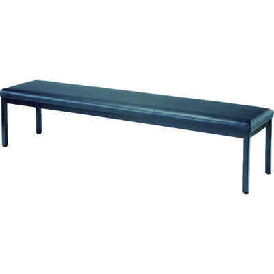 トラスコ中山 TRUSCO ロビーチェア 背なし 1800×420×420H ブラック TMC-1844BK 1台(1脚) 352-5627（直送品）