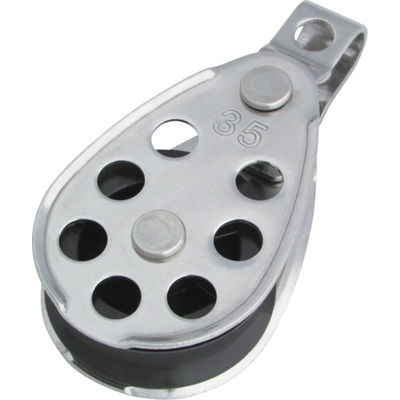 水本機械製作所 水本 滑車 ステンレス プーリーブロック 使用ロープ径φ8~10mm 基本使用荷重0.05t B-1426 1個 351-4650（直送品）