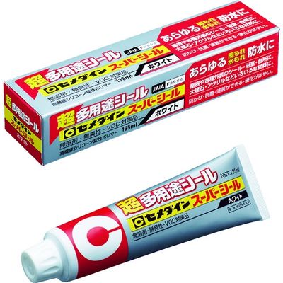 セメダイン 超多用途 スーパーシール ホワイト 135ml SXー001 1本 341-9665（直送品）