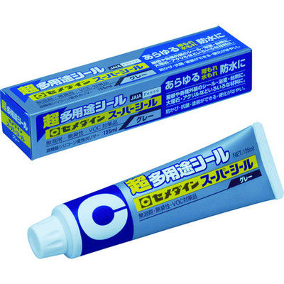 セメダイン 超多用途 スーパーシール グレー 135ml SXー002 1本 341-9673（直送品）
