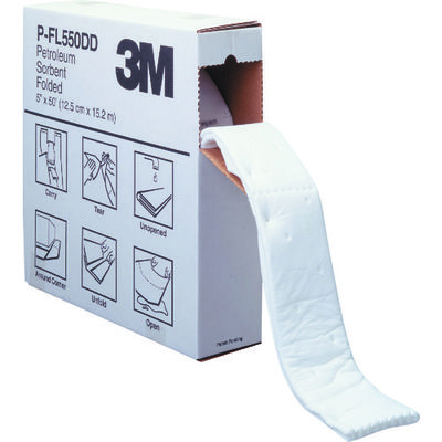 スリーエム ジャパン 3M オイルソーベント(フォールデッドタイプ) 127mmX15.2m(1巻入) P-FL550DD 1箱(1巻)（直送品）