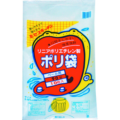 住化積水フィルム 積水 90型ポリ袋 透明 #7 N-9615 1袋(10枚) 305-7267（直送品）