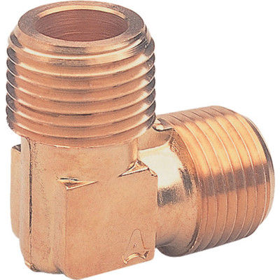 アソー ASOH 外ネジエルボ PT1/2 LM-1044 1個 374-0901（直送品