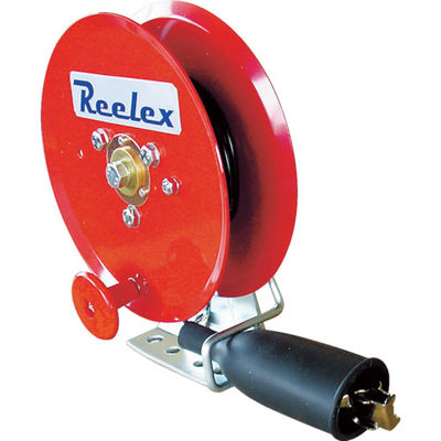 激安ショップ 食品 中発販売 Reelex 手動巻アースリール 0.75SQ×10m 50Aアース ケーブルアクセサリ