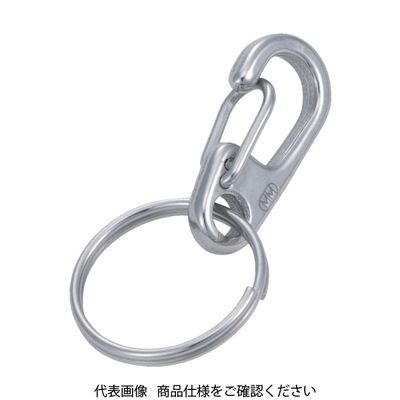 トラスコ中山 TRUSCO ミニクリップ 二重リング付き ステンレス製 #1 2個入 TMPW-1 1袋(2個) 300-8754（直送品）