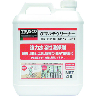 トラスコ中山 TRUSCO αマルチクリーナー 4L ALP-MP4 1個 175-9248（直送品）