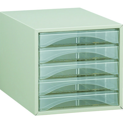 トラスコ中山 TRUSCO レターケース A4型・浅型タイプ 5段 A4-S5P 1台 504-6726（直送品）