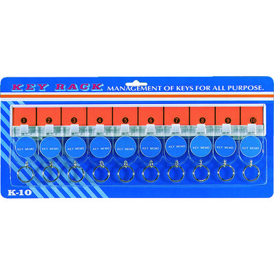 トラスコ中山 TRUSCO キーボックス用キーラック ホルダ数10個 K-10 1セット 000-8371（直送品）