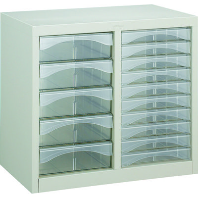 トラスコ中山 TRUSCO レターケース A4型・2列タイプ 浅型10個、深型5個 A4-C210 1台 504-6611（直送品）