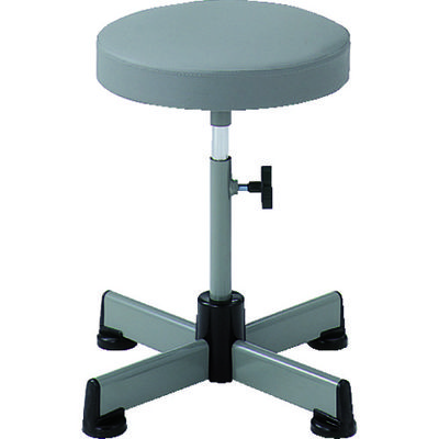 トラスコ中山 TRUSCO 作業用チェア Φ315XH410ー530 キャスター無 グレー L-60 1脚 503-5988（直送品）