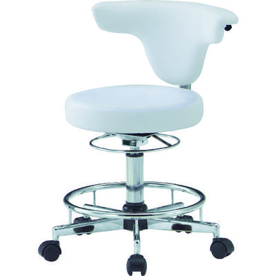 トラスコ中山 TRUSCO ワーキングチェア 380XH460―590 アイボリー TFDC-500 IV 1脚 276-9310（直送品）