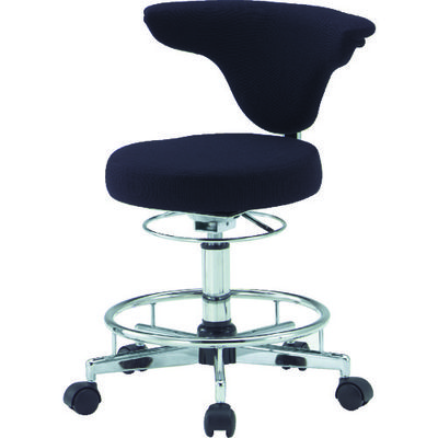 トラスコ中山 TRUSCO ワーキングチェア 380XH460ー590 黒 TFDC-500 BK 1脚 276-9328（直送品）