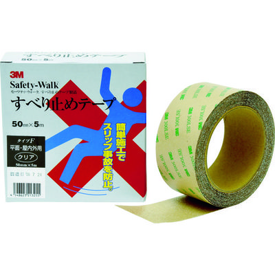 スリーエム ジャパン 3M セーフティ・ウォーク タイプF 50mmX5m クリア F CLE 50X5 1巻 361-3828（直送品）