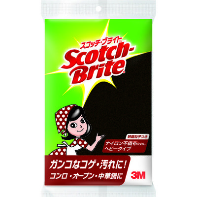 スリーエム ジャパン 3M スコッチ・ブライト ナイロン不織布たわし ヘビータイプ M-51 1個 294-8681（直送品）