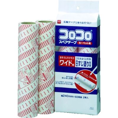 ニトムズ コロコロスペアテープ ワイド2巻入 C2240 1パック(2巻) 327-5728（直送品）