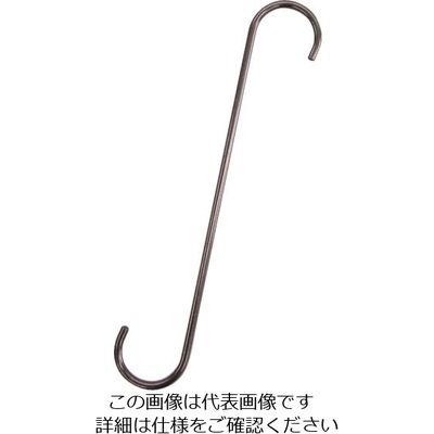 水本機械製作所 水本 ファンシーSフックストレート（ブラウン） 全長200mm A-1037 1個 389-4053（直送品）