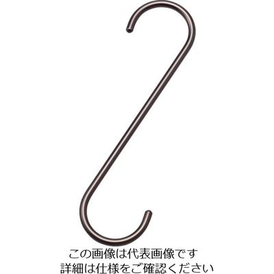水本機械製作所 水本 ファンシーSフックストレート（ブラウン） 全長400mm A-1040 1個 389-4088（直送品）