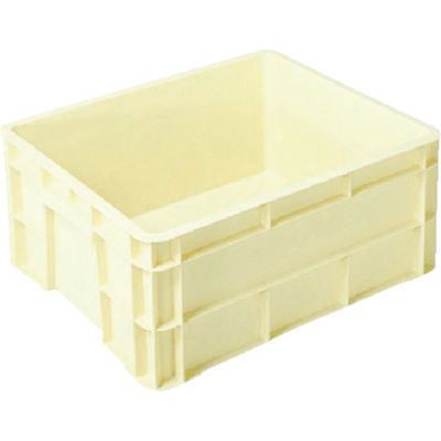 三菱ケミカル ヒシ S型コンテナ W521×D436×H222 薄黄 S-40B LY 1個 382-4942（直送品）