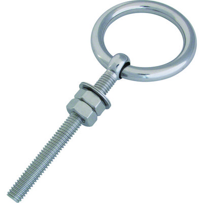 水本機械製作所 水本 ステンレス 丸カンボルト(ブネジ) 捻子径Wー3/8 (1個 B-025 1個 378-7893（直送品）