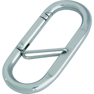 水本機械製作所 水本 ステンレス プチカラビナ(ハズレ止め付) 線径4mm 長さ40mm B-2104 1個 378-9381（直送品）