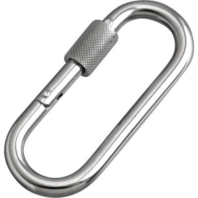 水本機械製作所 水本 ステンレス プチカラビナ(環付) 線径6mm 長さ65mm B-2108 1個 378-9420（直送品）