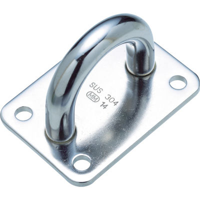 水本機械製作所 水本 ステンレス アイプレート 65mm×95mm A-2197 1個 378-7826（直送品）