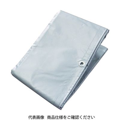 萩原工業 萩原 ターピー ターポリントラックシート 4号 小型トラック シルバー/オレンジ 3.0m×3.7m TPS-04 1枚（直送品）