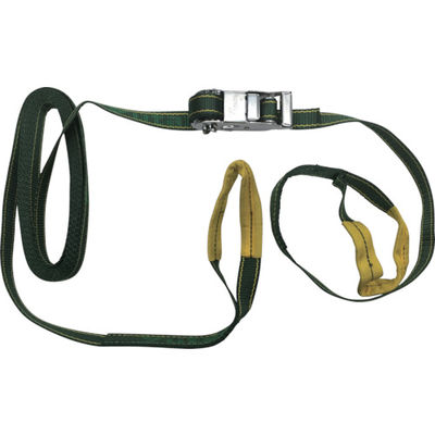 ユタカメイク ベルト荷締機コブラ 25mm×4.5m×1m シボリ縫製 V25-R 1台(1個) 361-1060（直送品）