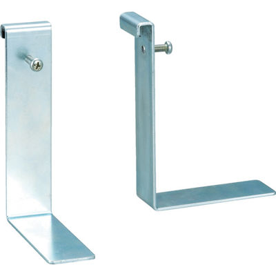 トラスコ中山 TRUSCO ビンラック用クリアポケット取付金具 2個入 CPB-4BK 1袋(2個) 393-0262（直送品）