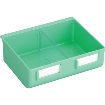 トラスコ中山 TRUSCO ビンラック用ライトビン 197X167XH67 ヤンググリーン色 K-20YG 1個 393-9286（直送品）