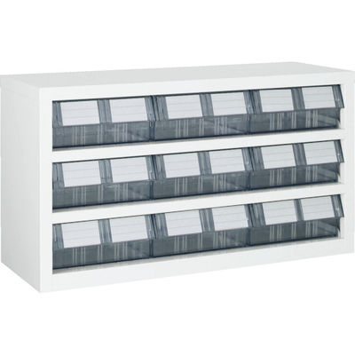 トラスコ中山 TRUSCO パーツケース 横型バンラックケースM型 854X307XH468 3段3列 W TM-63BWN 1台（直送品）