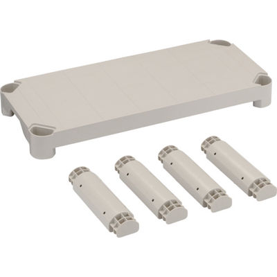 トラスコ中山 TRUSCO プラ棚用 棚板セット軽量型 脚付 800X350 TPT-234S 1セット 374-7107（直送品）