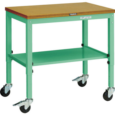 トラスコ中山 TRUSCO UTVC型移動作業台 900X600 キャスター付 ヤンググリーン色 UTVC-960YG 1台（直送品）