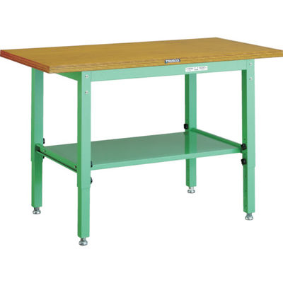 トラスコ中山 TRUSCO UTV型作業台 1200X600XH600ー810 ヤンググリーン色 UTV-1260YG 1台（直送品）