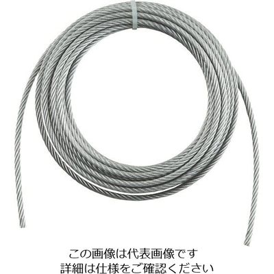 トラスコ中山 TRUSCO 手動ウインチ用ワイヤーΦ5X20m用(切りっ放し) WW5-20 1本 392-5471（直送品）