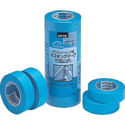 ニトムズ PTー6徳15 ガラスシーリング用 15mm×18m J7900 1パック(8巻) 391-4992（直送品）