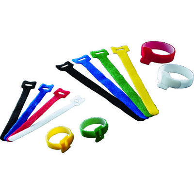 トラスコ中山 TRUSCO マジックケーブルタイ 幅12mmX長さ125mm赤 (20本入) TRMGT-125R 1袋(20本)（直送品）