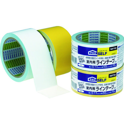 ニトムズ ラインT室内 黄 J3821 1巻 391-4798（直送品）