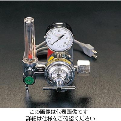 エスコ 炭酸ガス調整器(溶接ヒーター付) EA316EB 1個（直送品） - アスクル