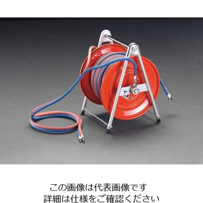 エスコ 20m ガスリール(酸素・アセチレン用) EA300-10B 1台（直送品 