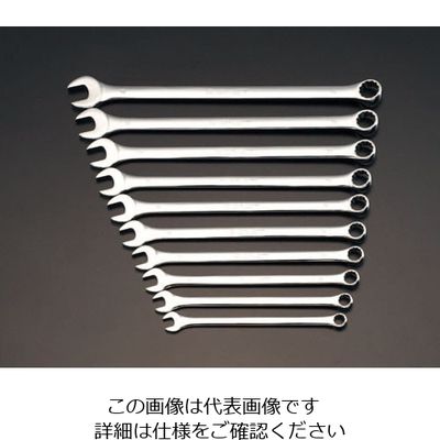エスコ 10本組/10ー19mm 片目片口スパナ(超ロング) EA614CB 1組 エスコ 10本組/10ー19mm 片目片口スパナ(超ロング) EA614CB 1組