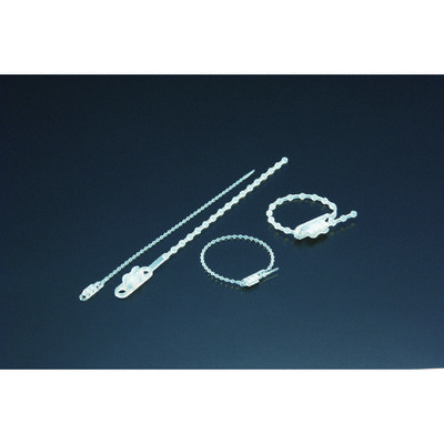 トラスコ中山 TRUSCO ダブルヘッドノットタイ 幅2.0mmX145mm最大結束φ35白 TRKTV-145E 1袋(100本)（直送品）