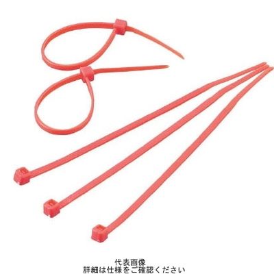 トラスコ中山 TRUSCO ケーブルタイ 幅8.0mmX長さ550mm最大結束φ160 赤 TRCVR-550R 1袋(100本)（直送品）