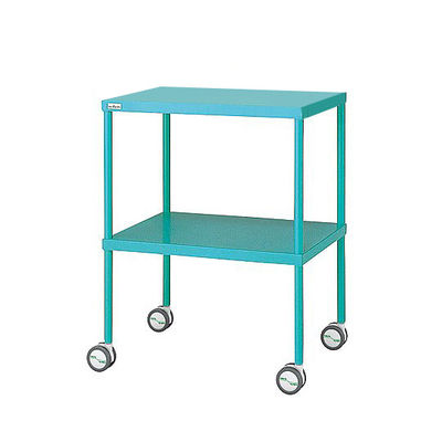 アズワン カラフル回診車 手摺無し グリーン 600×450×792mm 0-210-01 1台（直送品）