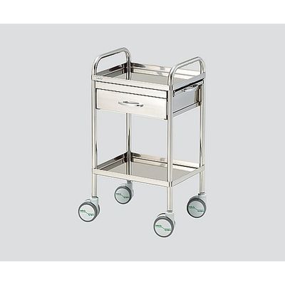 アズワン 枠付き回診車(収納テーブル付) 453×353×822mm SYT4535W 1台 0-7977-02（直送品）